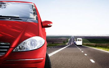 Red Car on The Road