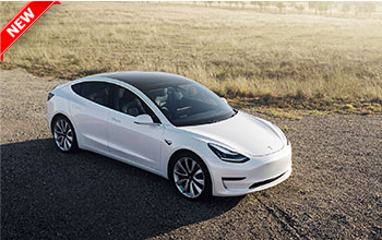 Brand new electric vehicle Tesla Model 3 for rental