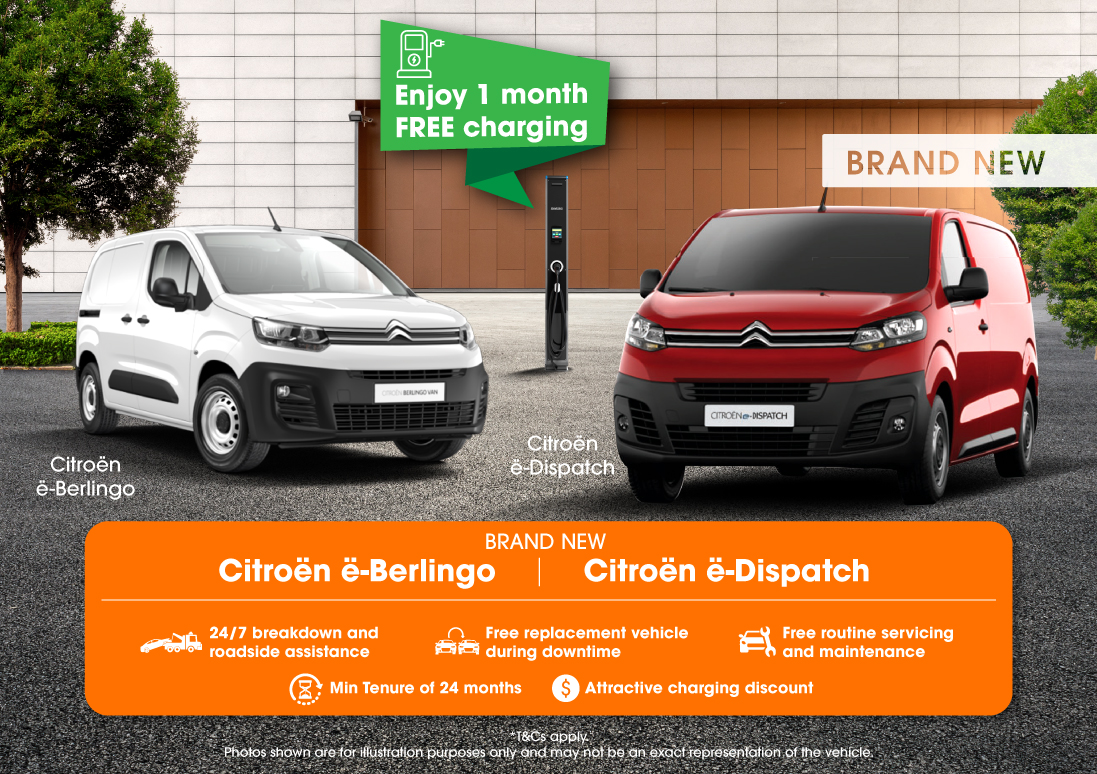 Brand New eDispatch and eBerlingo for Rent (Comes with 1 Month Free Charging)